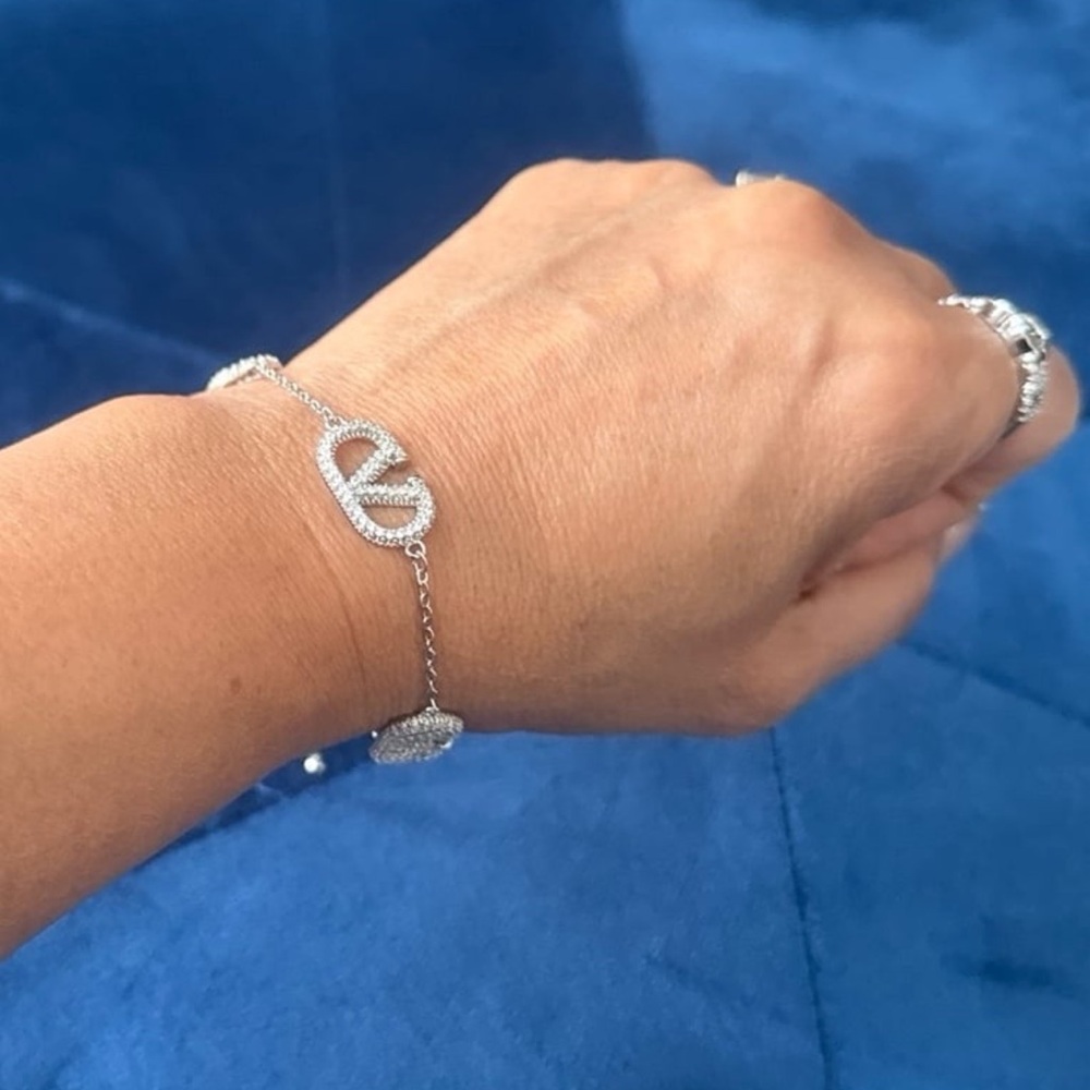 14K plated luxury Elegant Silver Bracelet